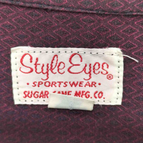 スタイルアイズ Style Eyes 総柄 50Sモチーフ ロングスリーブシャツ 開襟シャツ メンズ  L